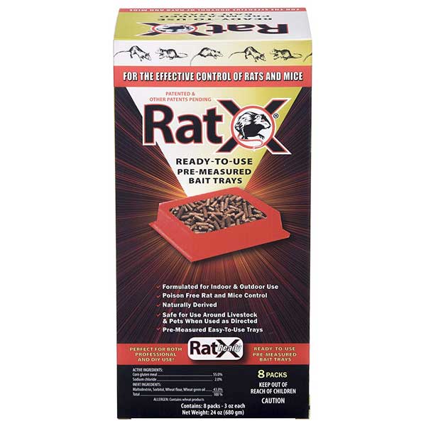 RatX All-Natural Non-Toxic Rat and Mouse Killer Pellets, 1 lb