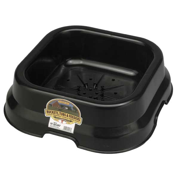 Little Giant 8 Quart Flat Back Plastic Bucket